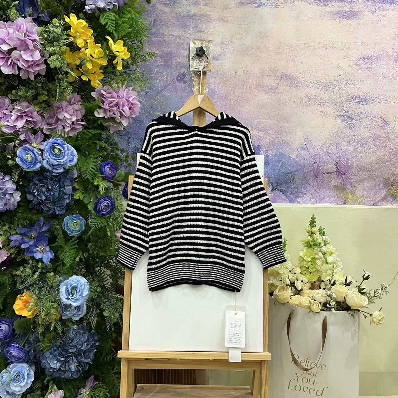 237F黑色毛衣8101