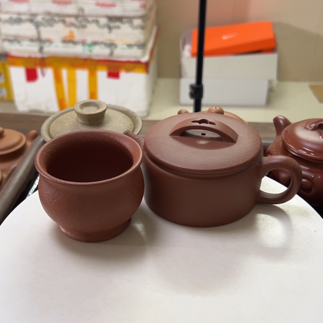茶壶紫砂红将破汉瓦200