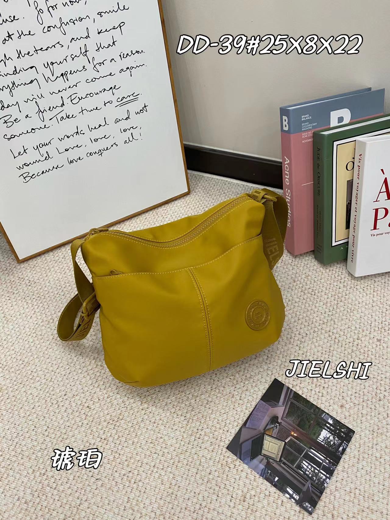 新款帆布女简约轻便单肩斜挎包DD-39