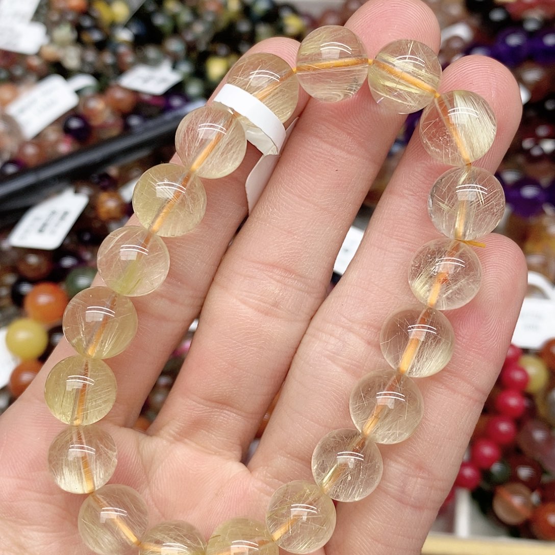 水晶手链未镶嵌14金发10mm