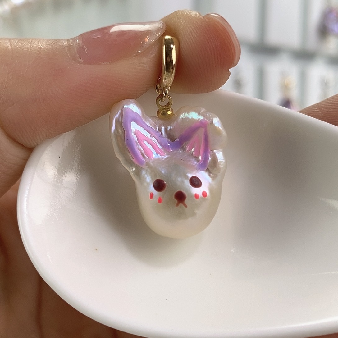 淡水珍珠颈饰合金诗***丶