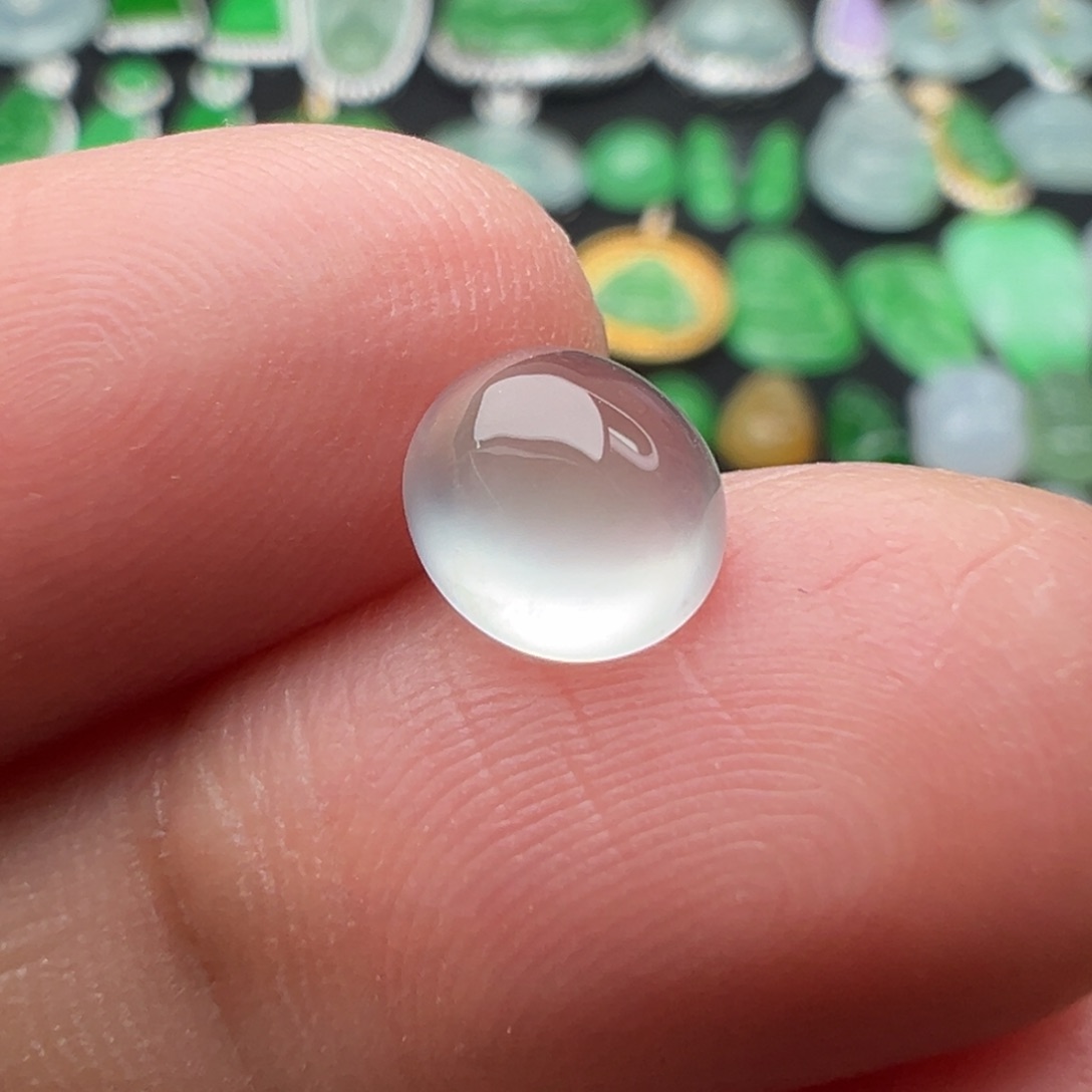 翡翠颈饰未镶嵌蛋7.5