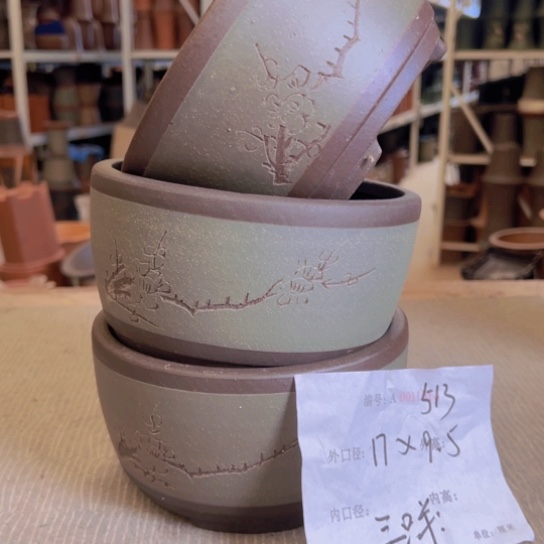 紫砂花盆紫紫砂盆