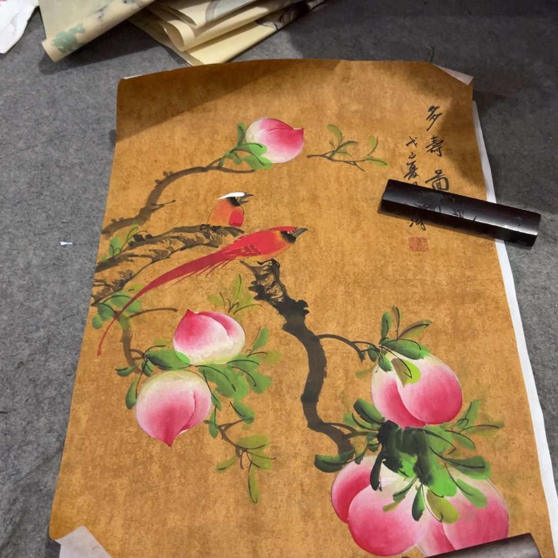 国画国画作品画心一张