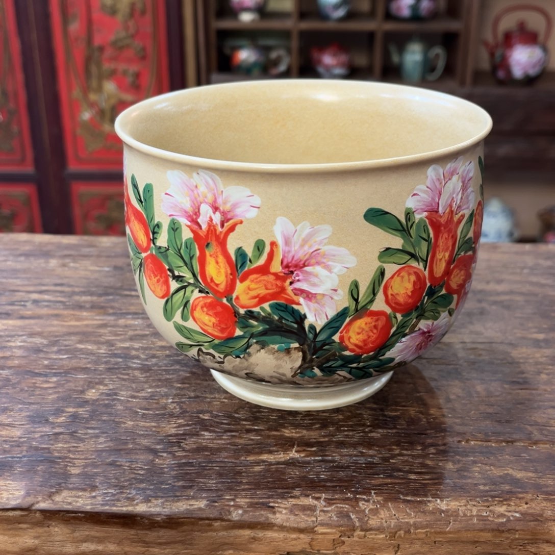 柴烧手工手绘陶瓷