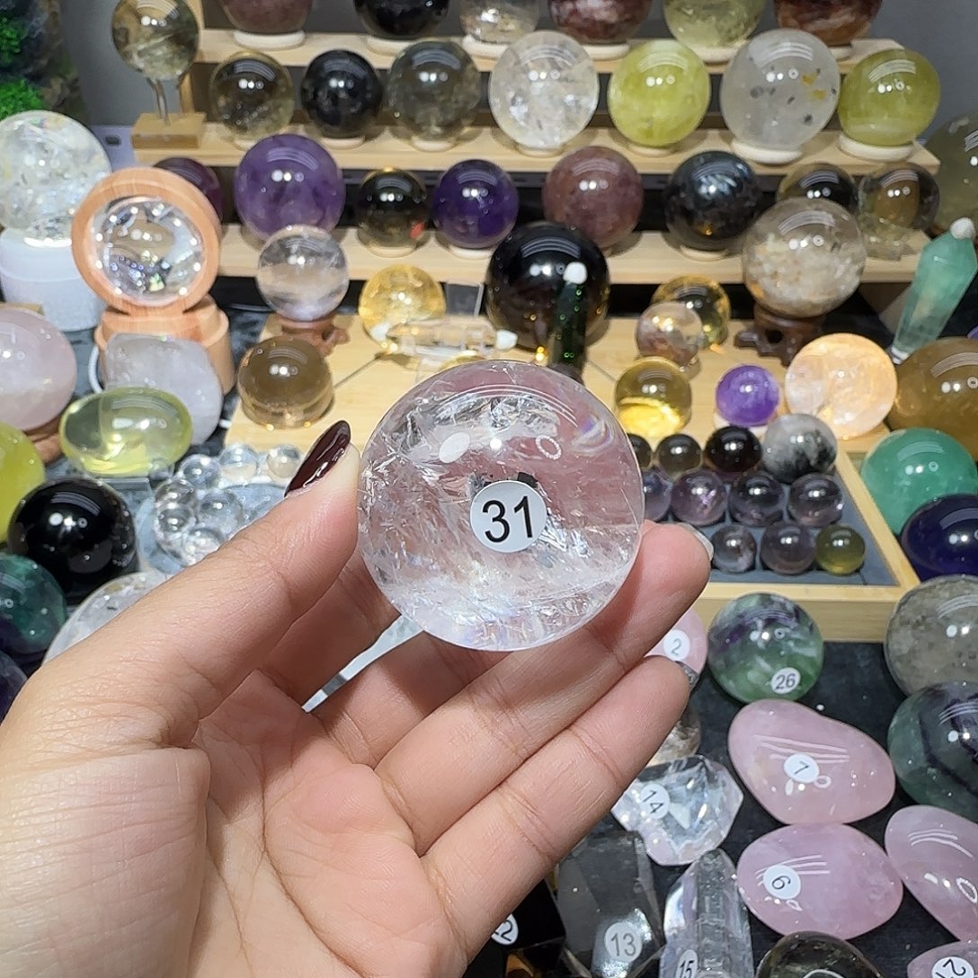 蓝***上水晶珠宝半成品未镶嵌31