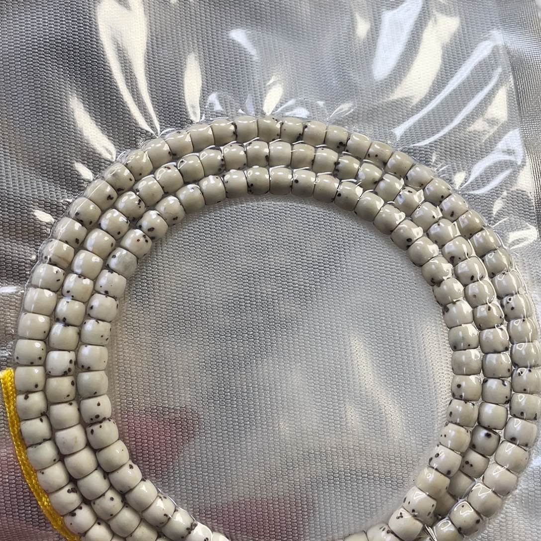 星月菩提吊坠原生态骨瓷白半臂留白尺寸5