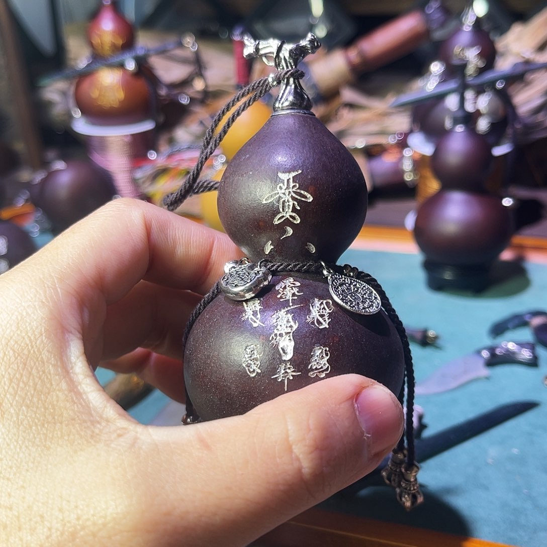 石头静态手工制作葫芦