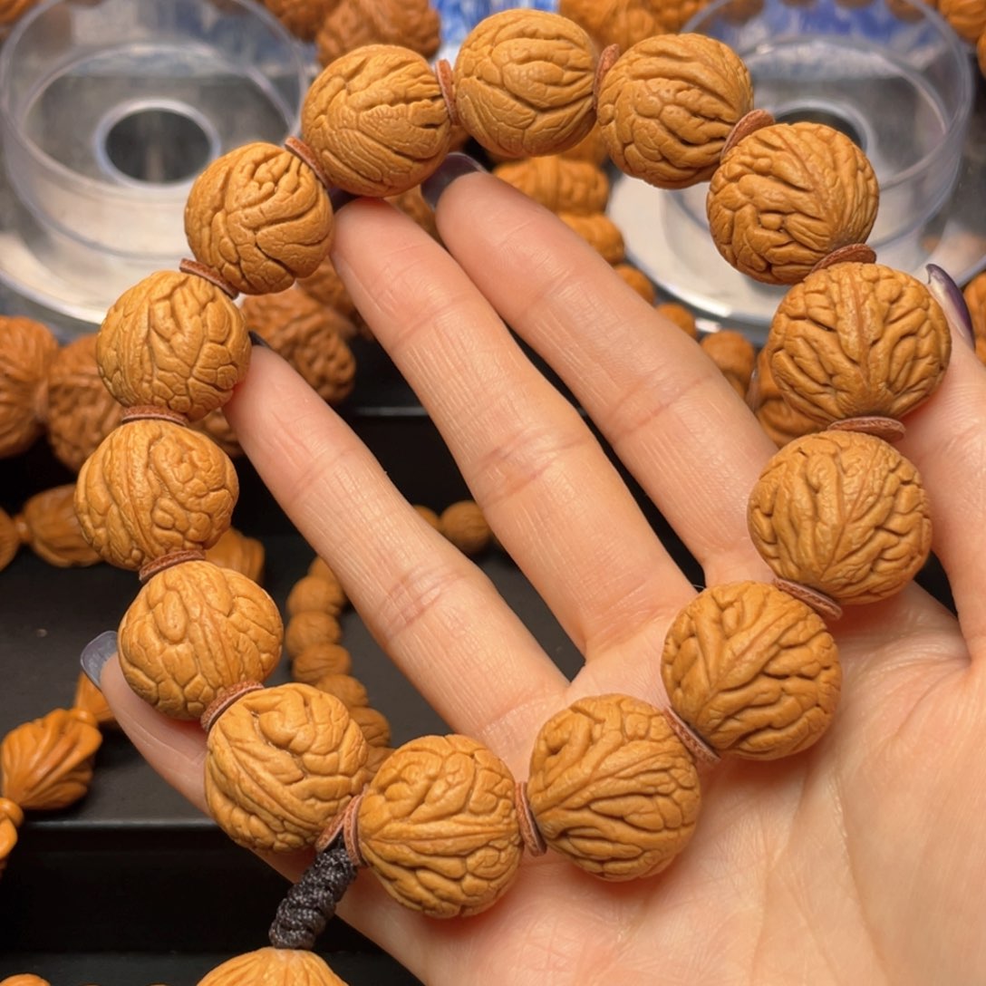 桃核手串龙纹桃核