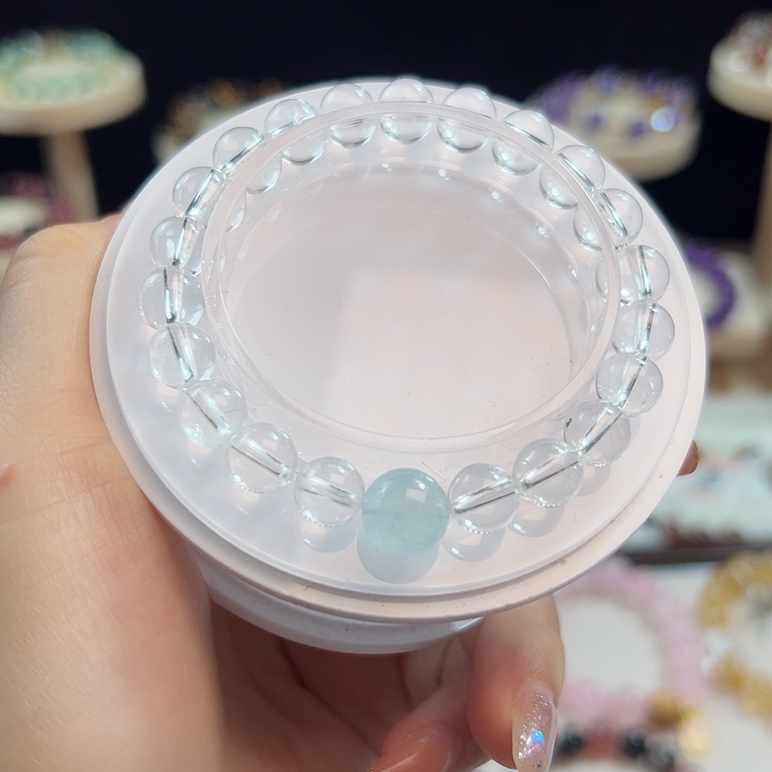 水晶手串未镶嵌白水晶8m m