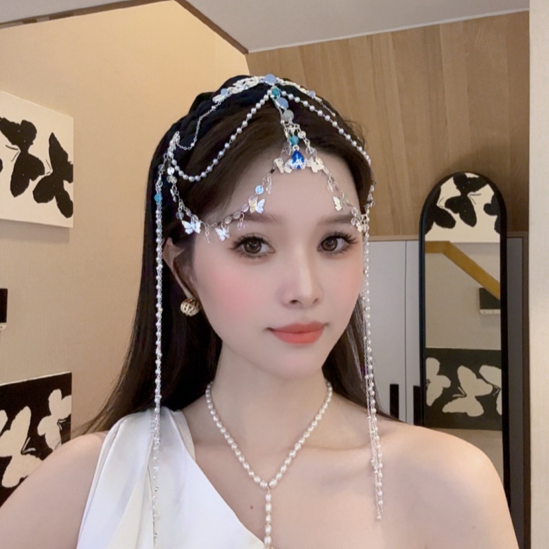 民族风复古宫廷少女风复古风发箍欧美气质多层手作