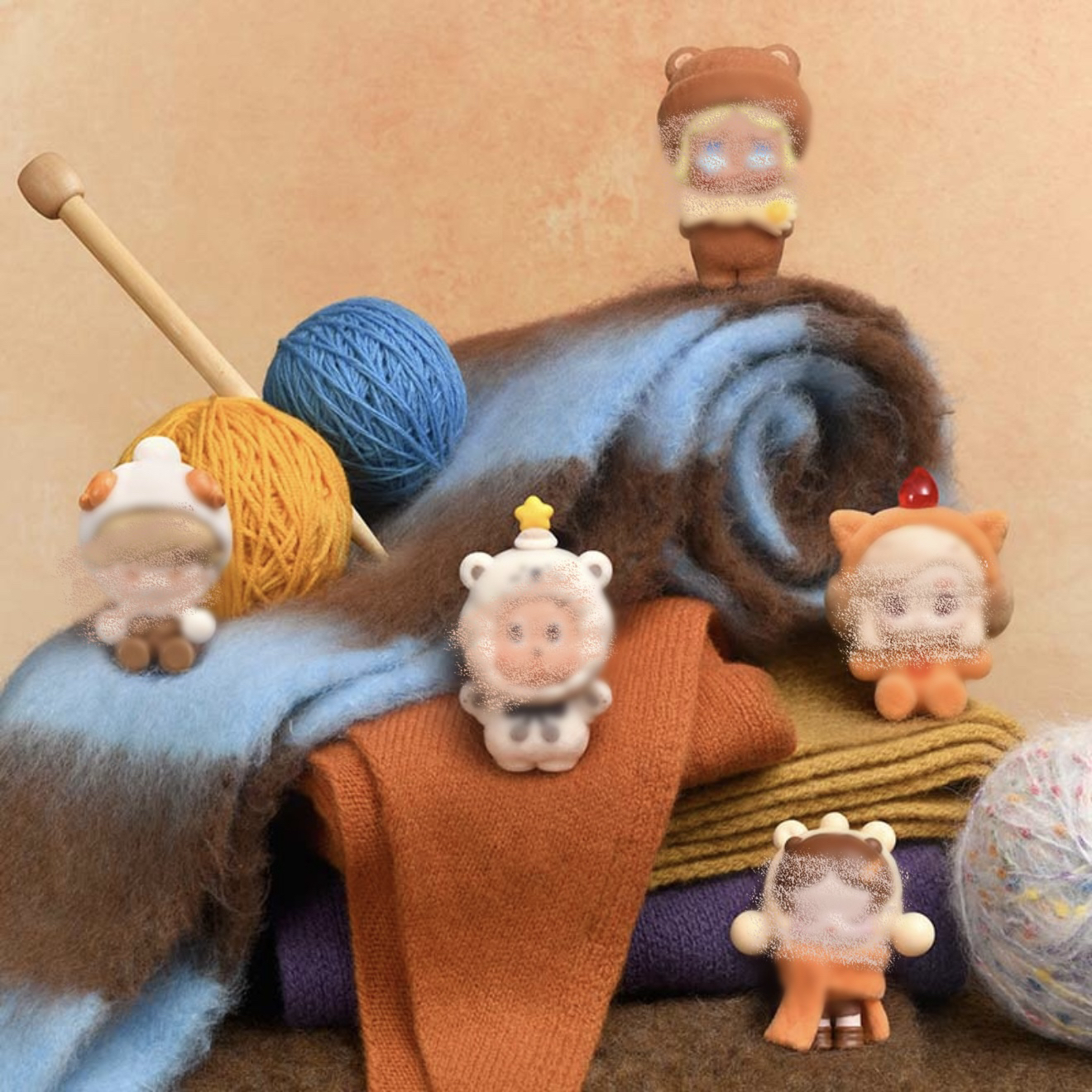 【代拆】毛绒绒暖呼呼系列公仔盲袋潮玩摆件可爱萌粒