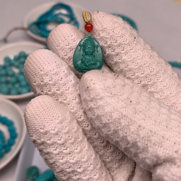 绿松石未镶嵌绿松石吊坠