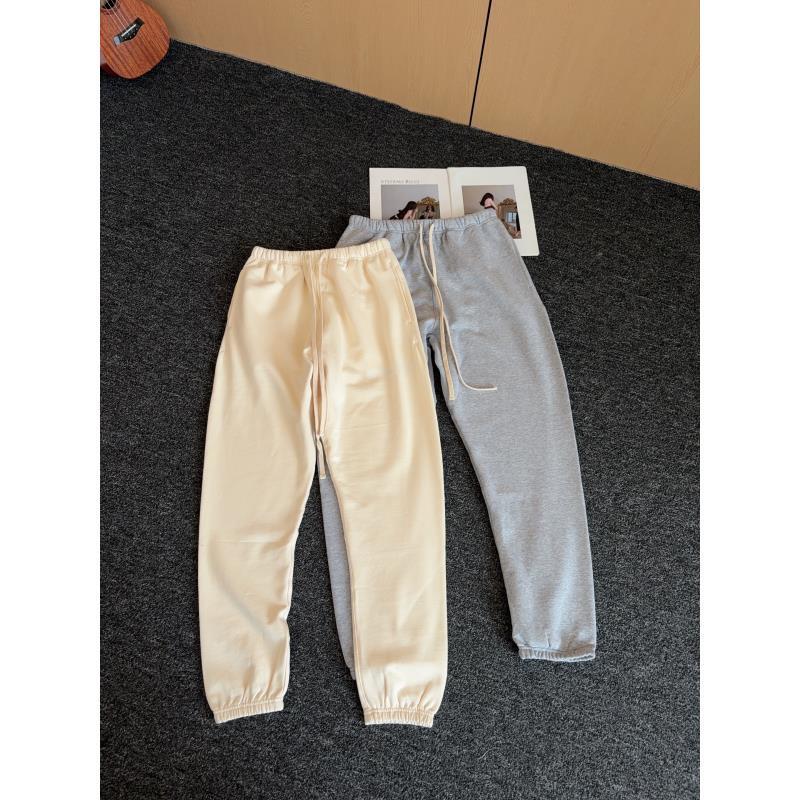 松紧腰常规保暖运动风杏 灰卫裤休闲裤休闲秋季宽松