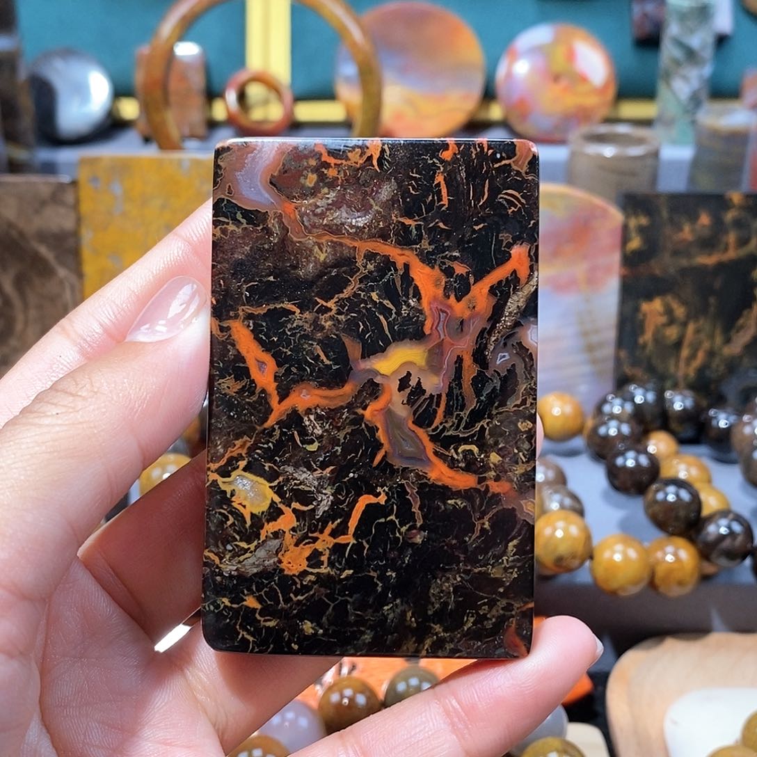 硅化玉天然北票硅化玉牌子未镶嵌人*天然北票硅化玉牌子