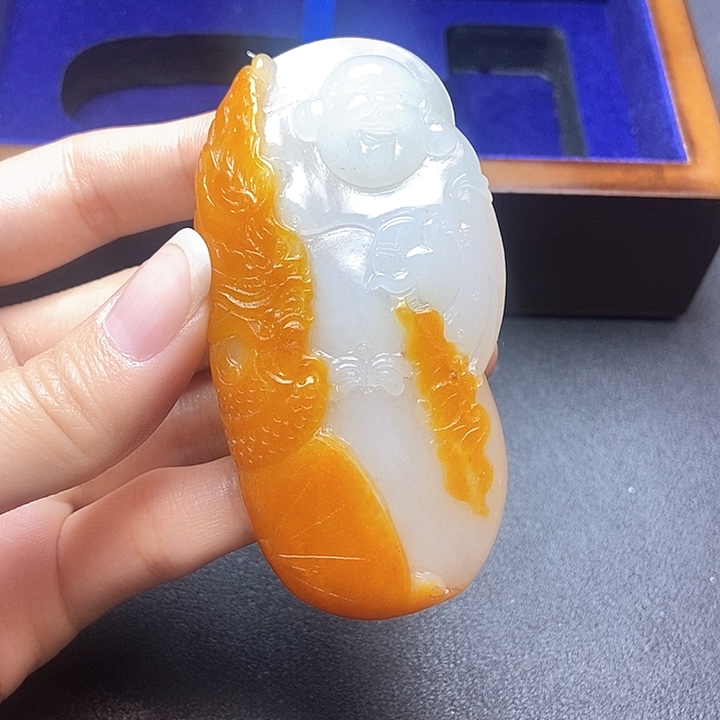 和田玉挂件未镶嵌龙***洲N