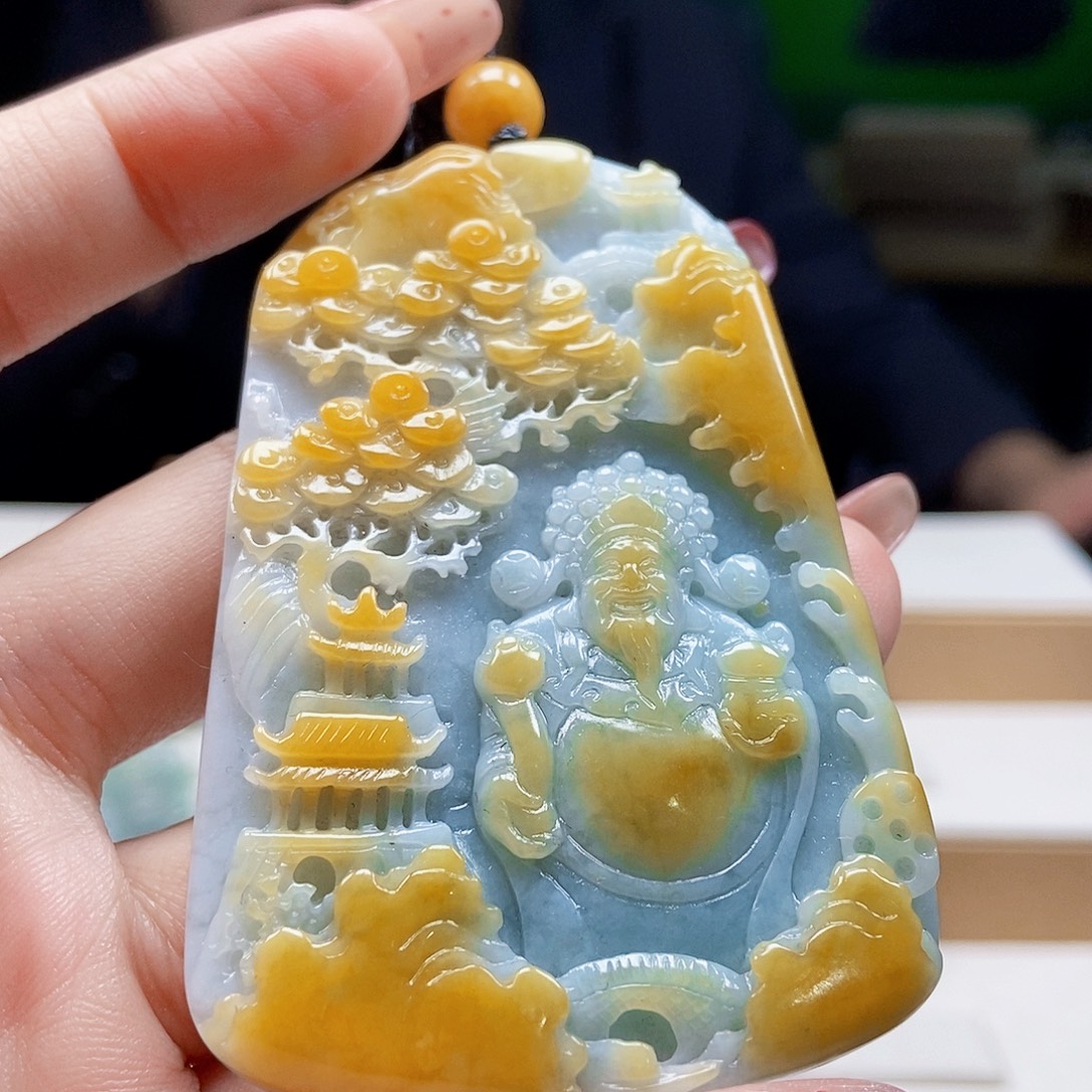 翡翠未镶嵌颈饰11