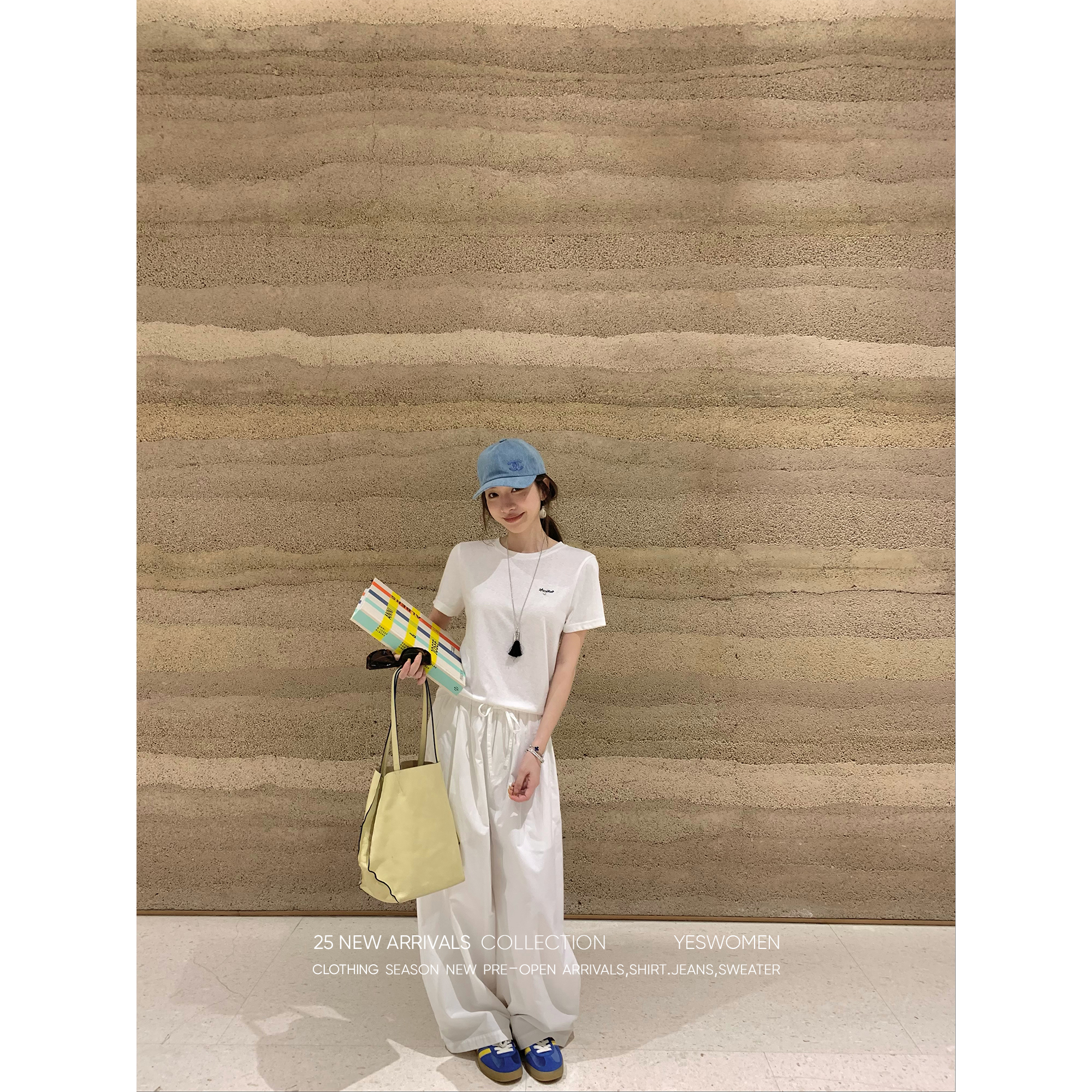 YESWOMEN软糖棉棉裤·夏日氛围彩色系裤脚袢扣可调节XYF7354C2112