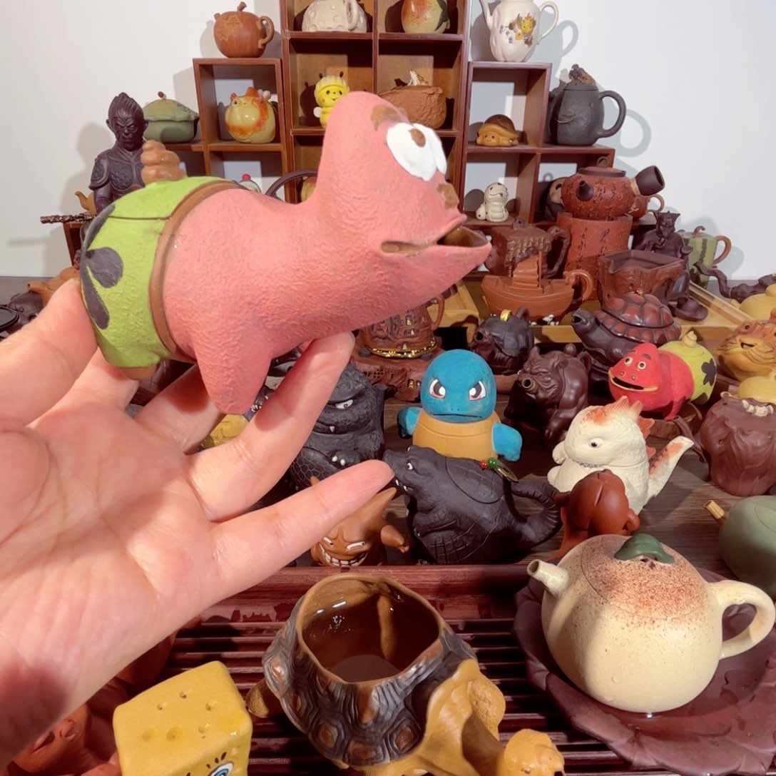 紫砂茶壶M**蔡纯手工制作过程非常