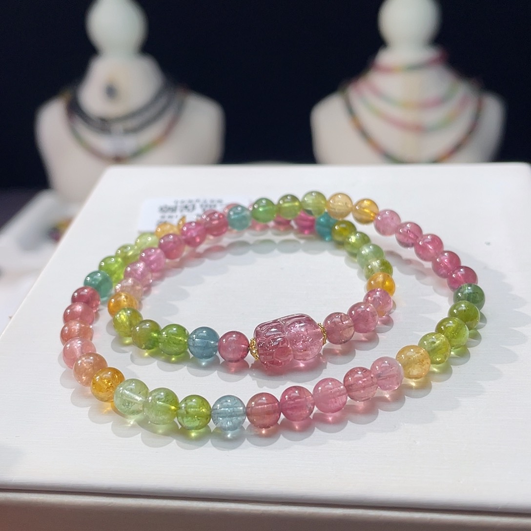 碧玺手串未镶嵌5.6mm±