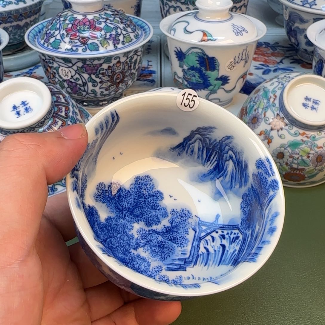 三彦祖纯手工手工手绘茶具155