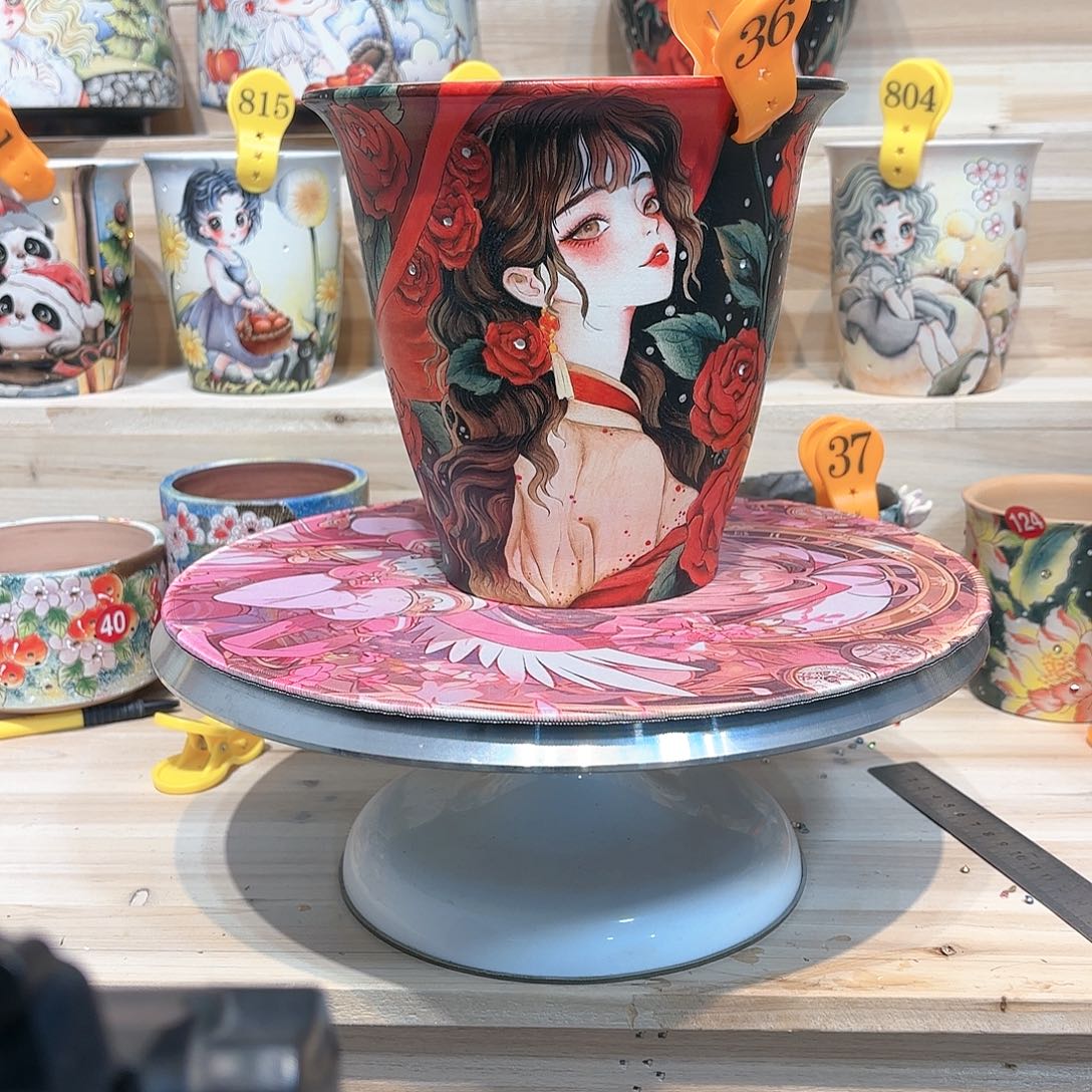 紫砂花盆手工花盆默认微瑕18/17