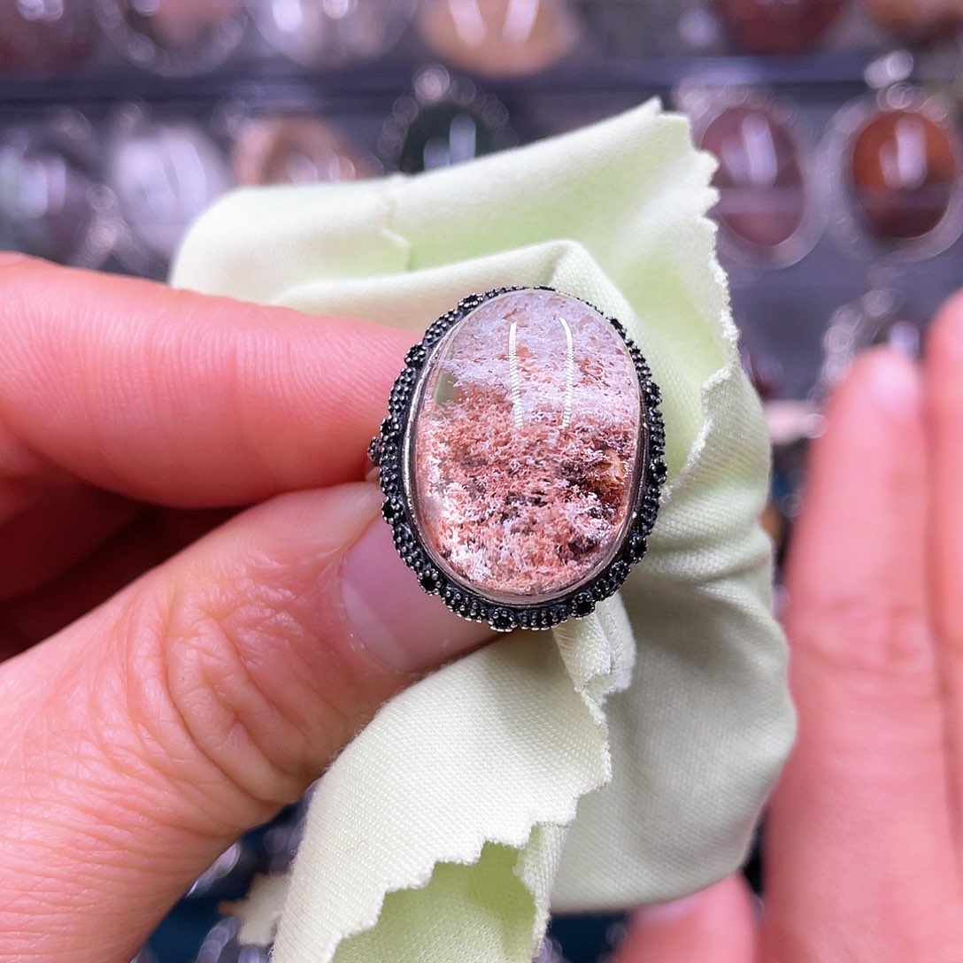 【闪购商品】水晶珠宝半成品银S925镶嵌戒指