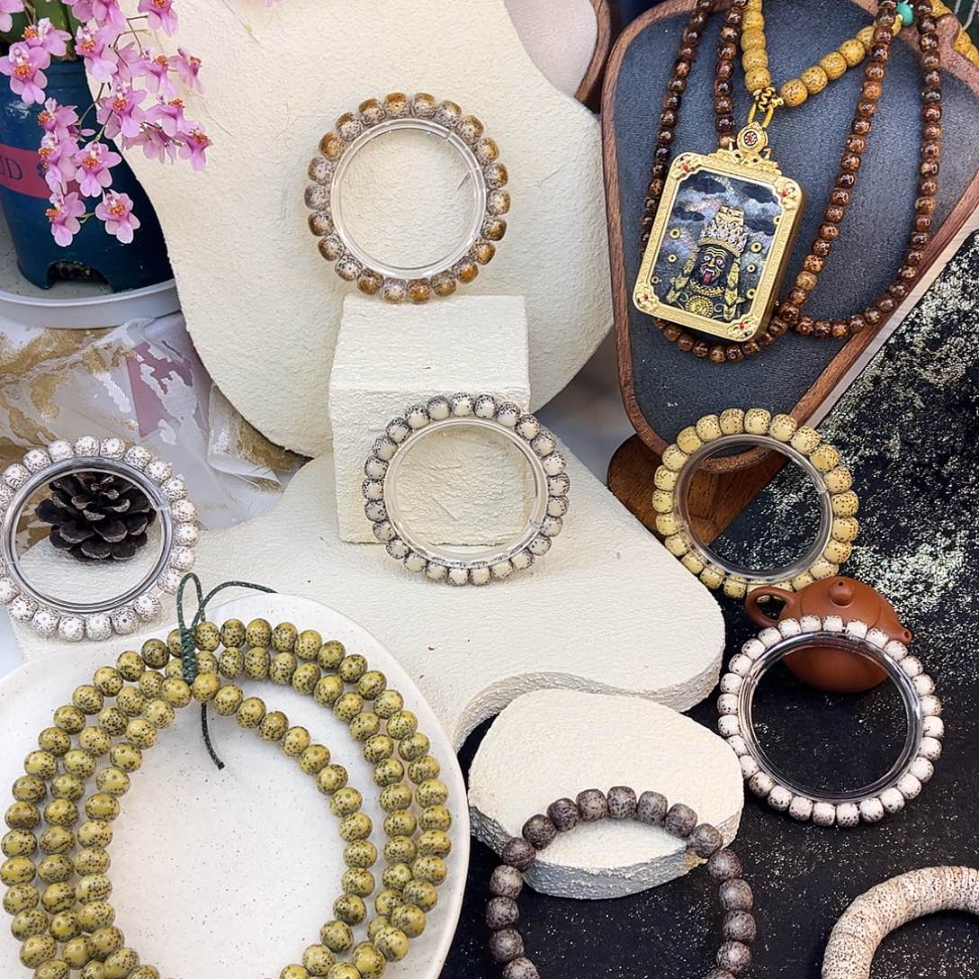 暴***姚手串星月菩提粉冰108