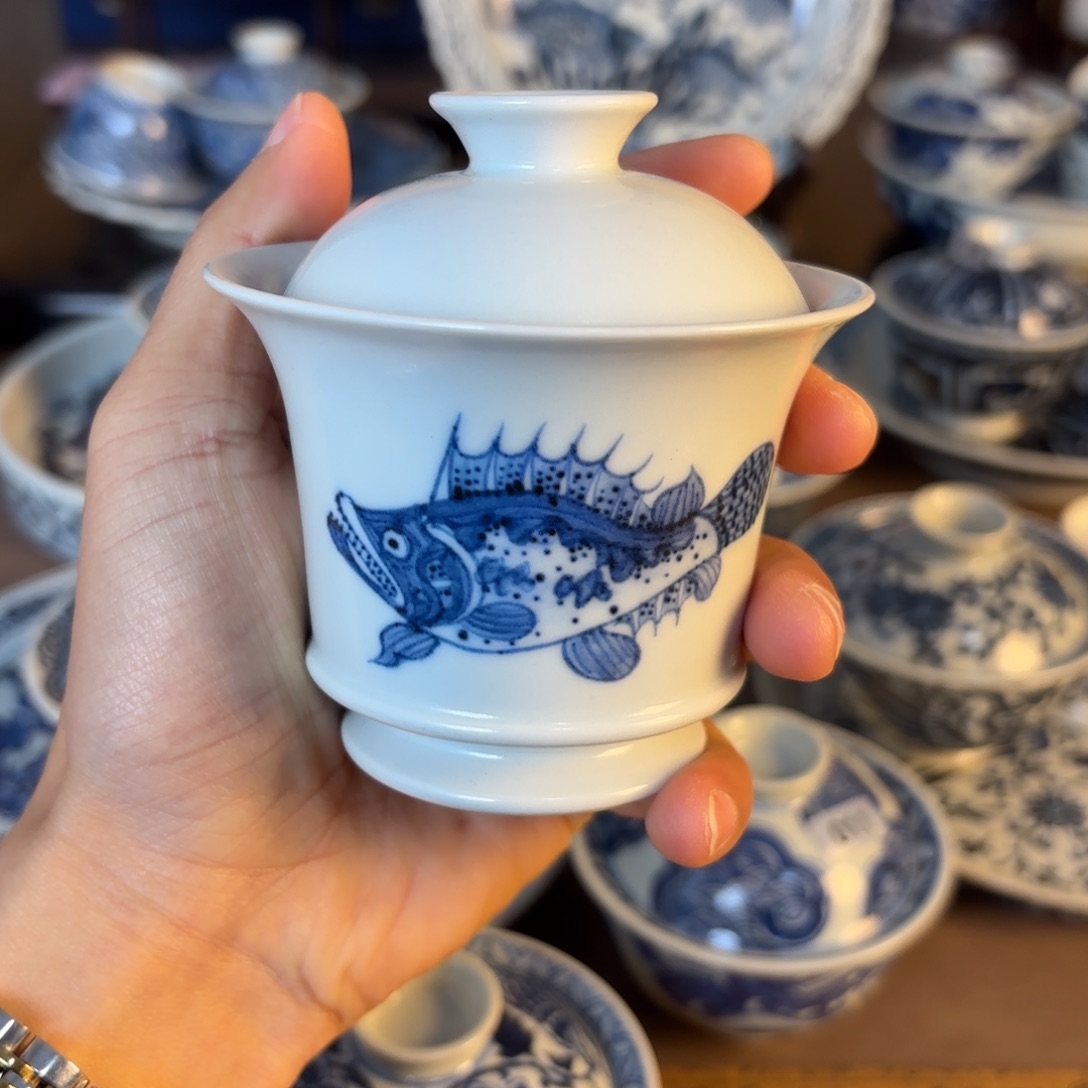 景德镇手工手绘茶具微瑕