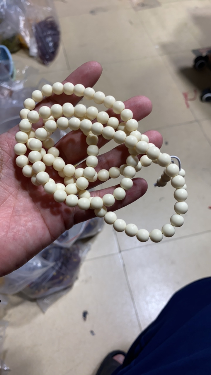 B121  白蜜108手串    