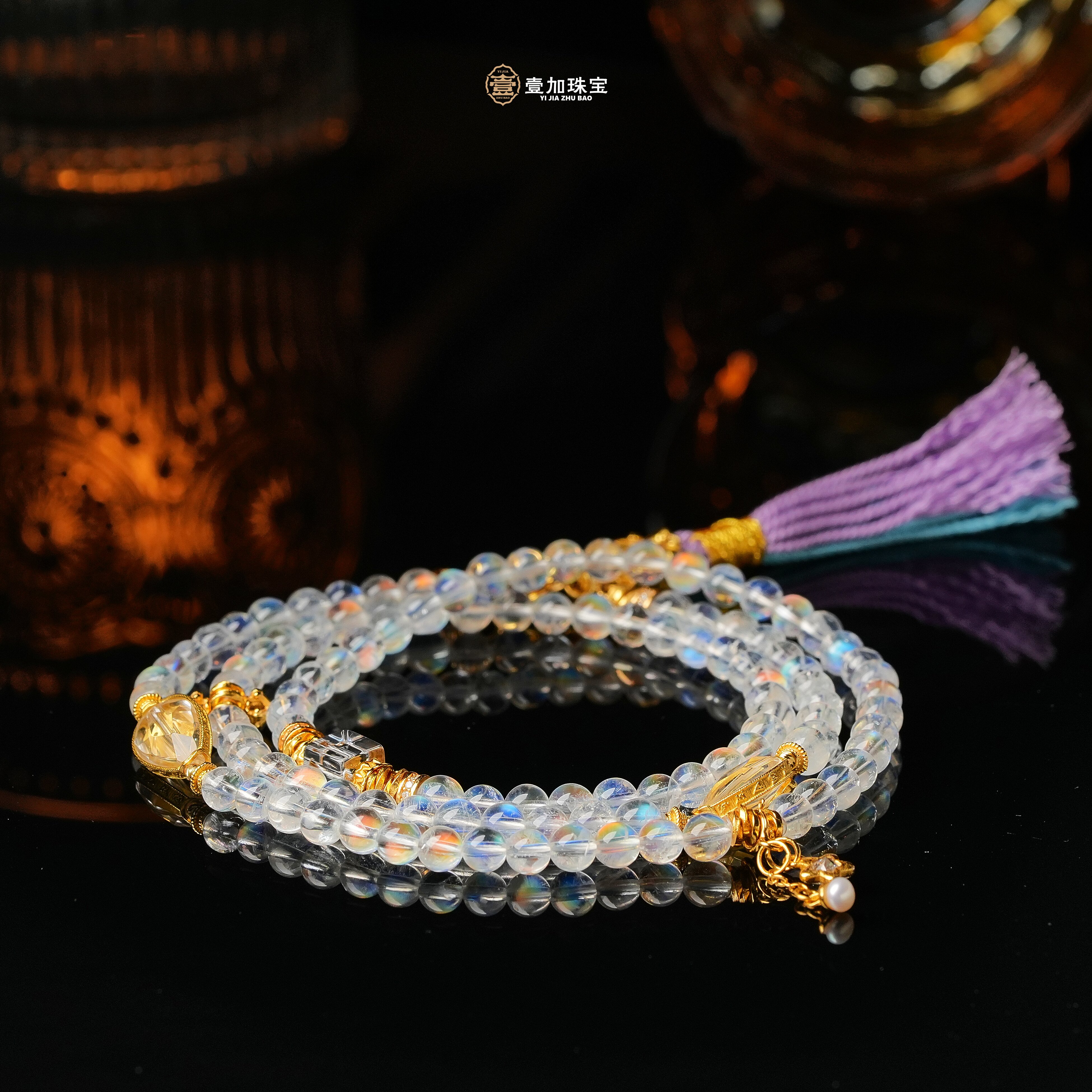 壹加师姐|手工设计5mm马岛白月光多宝项链多样性发一8248N