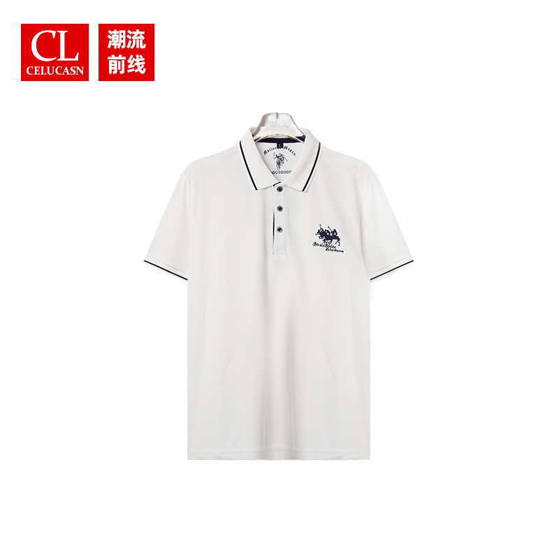 【CL/潮流前线】886#男士气质短袖POLO衫宽松休闲透气半袖T恤男上衣