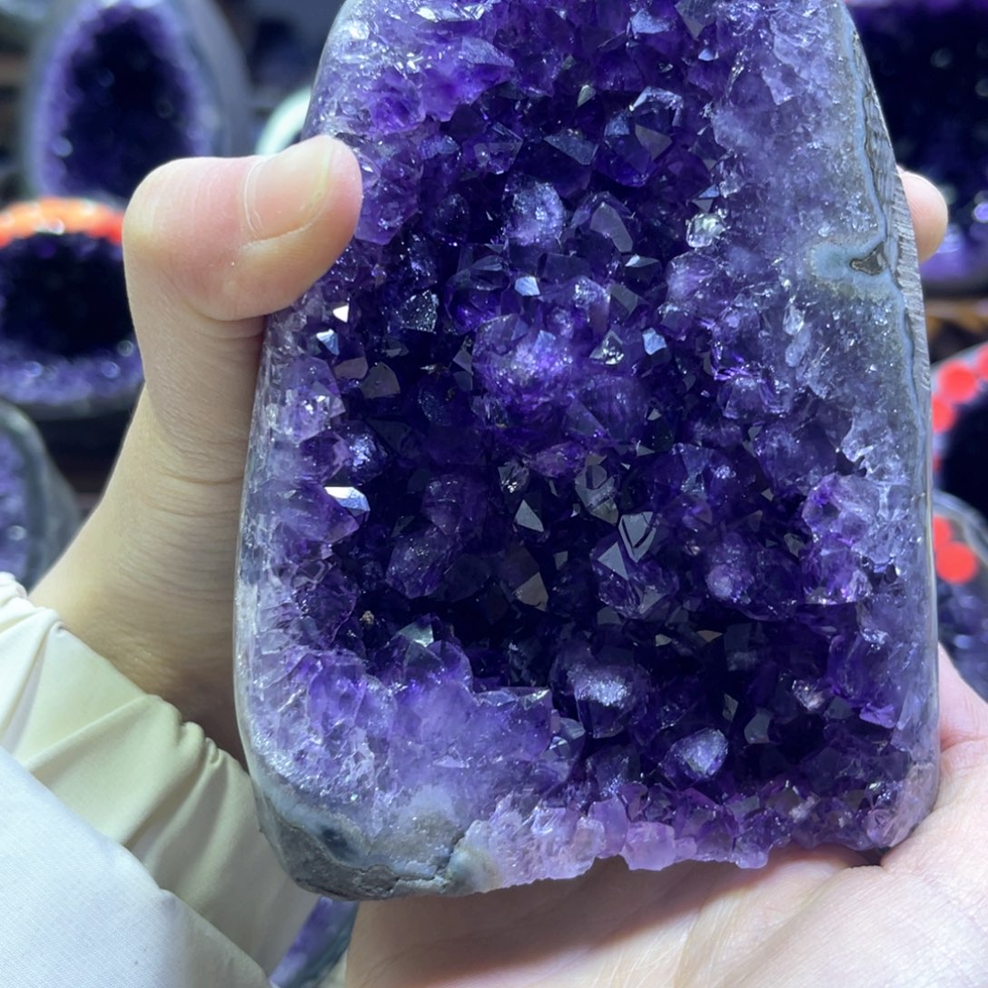 紫晶摆件未镶嵌紫水晶