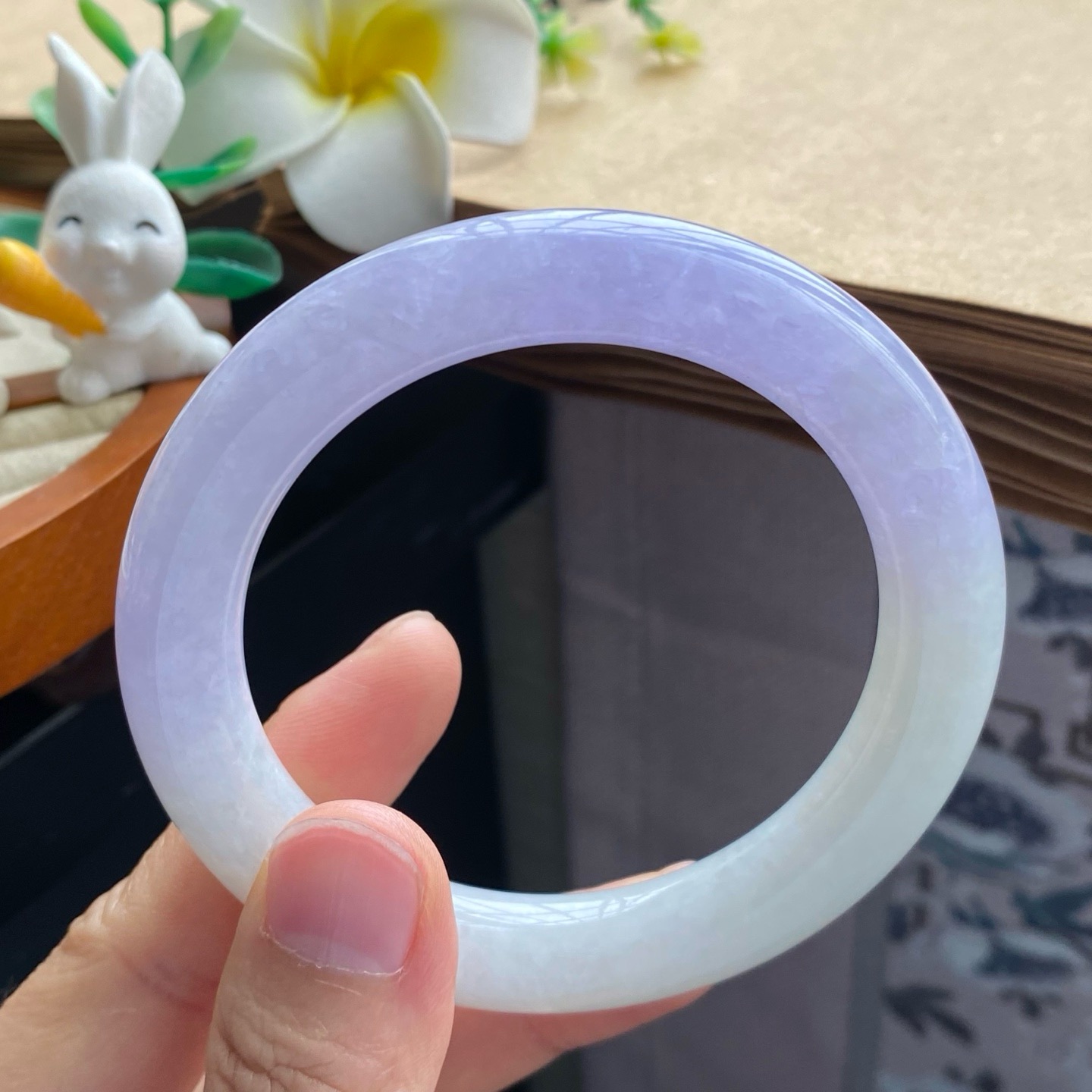 02.30批1288号56.6-10.6-10.5！圆条！漂亮的淡春彩色！天然翡翠