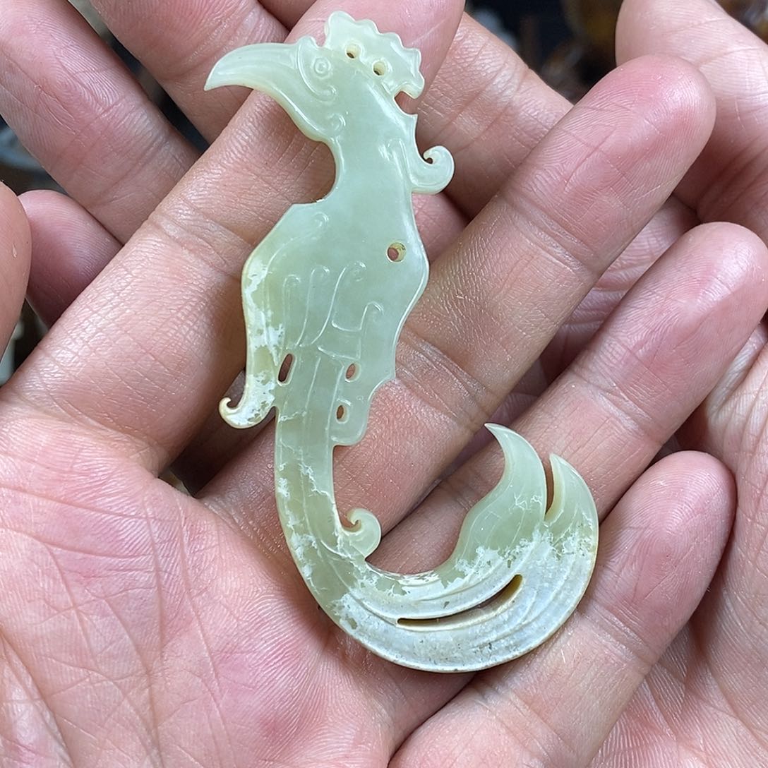 和田玉（糖玉）挂件未镶嵌