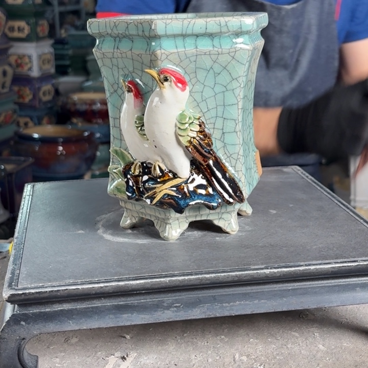 一风堂石湾花盆 内10*15微瑕