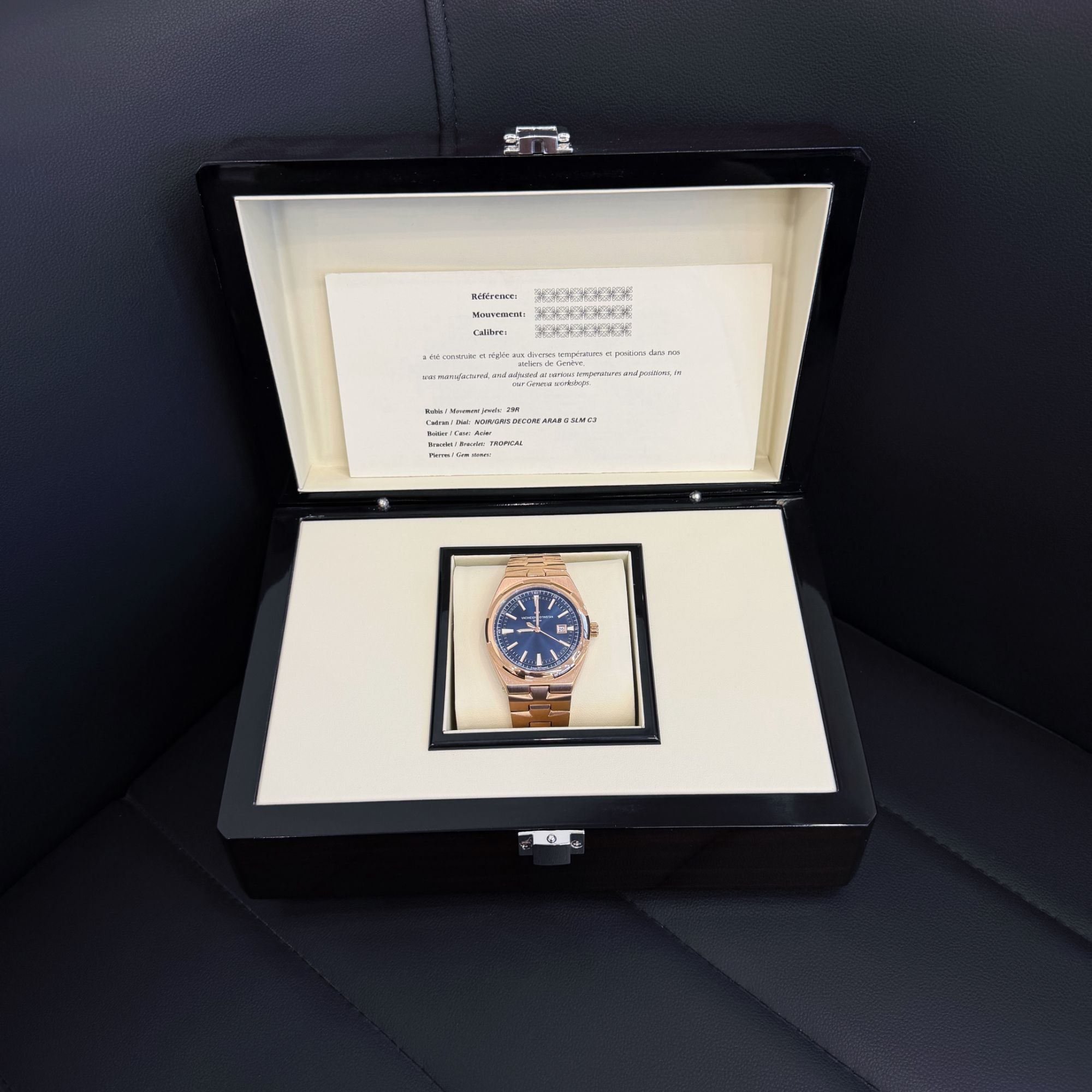 4500/ 玫金色/蓝面/全自动机械表【港口直发】