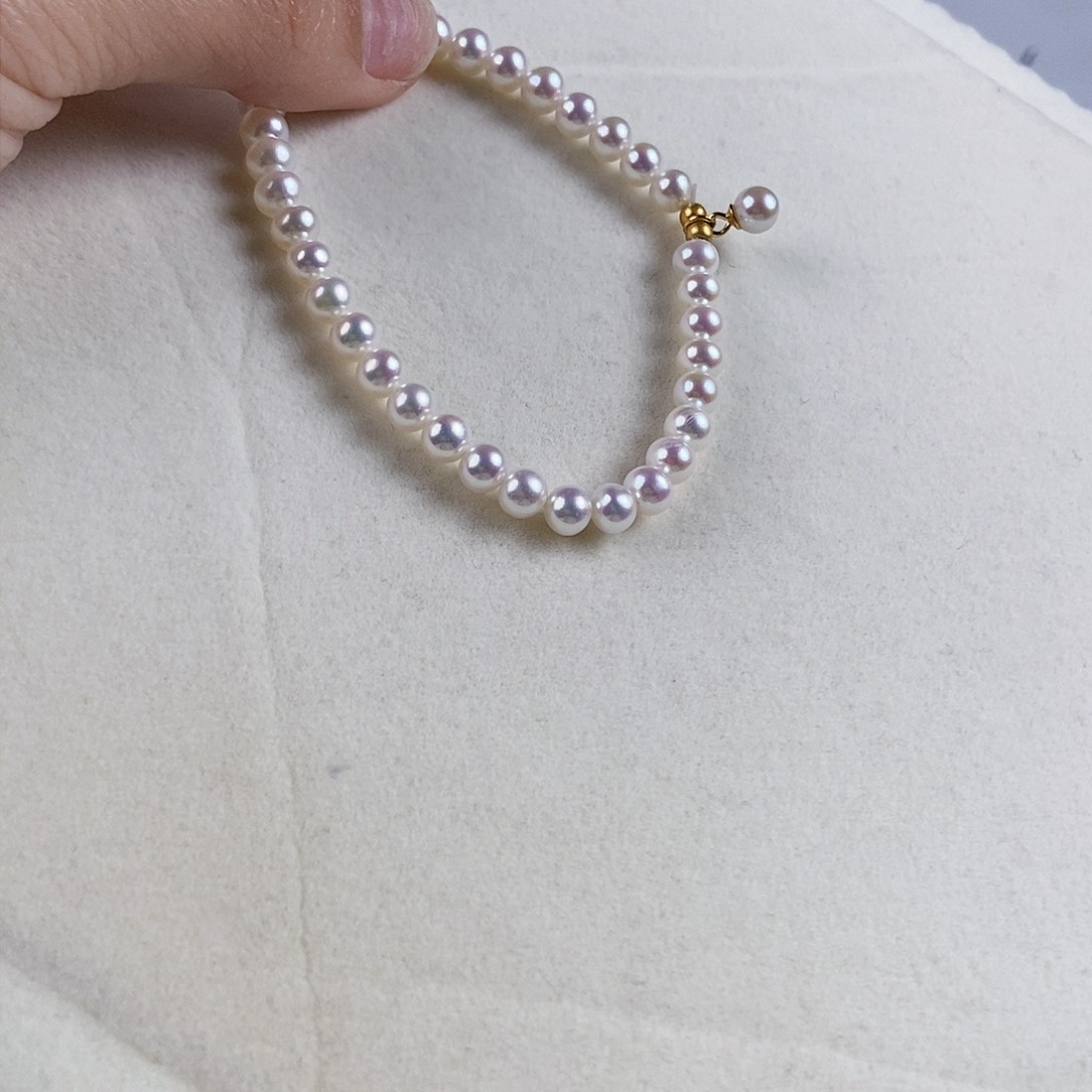 淡水珍珠手绳银S925镶嵌