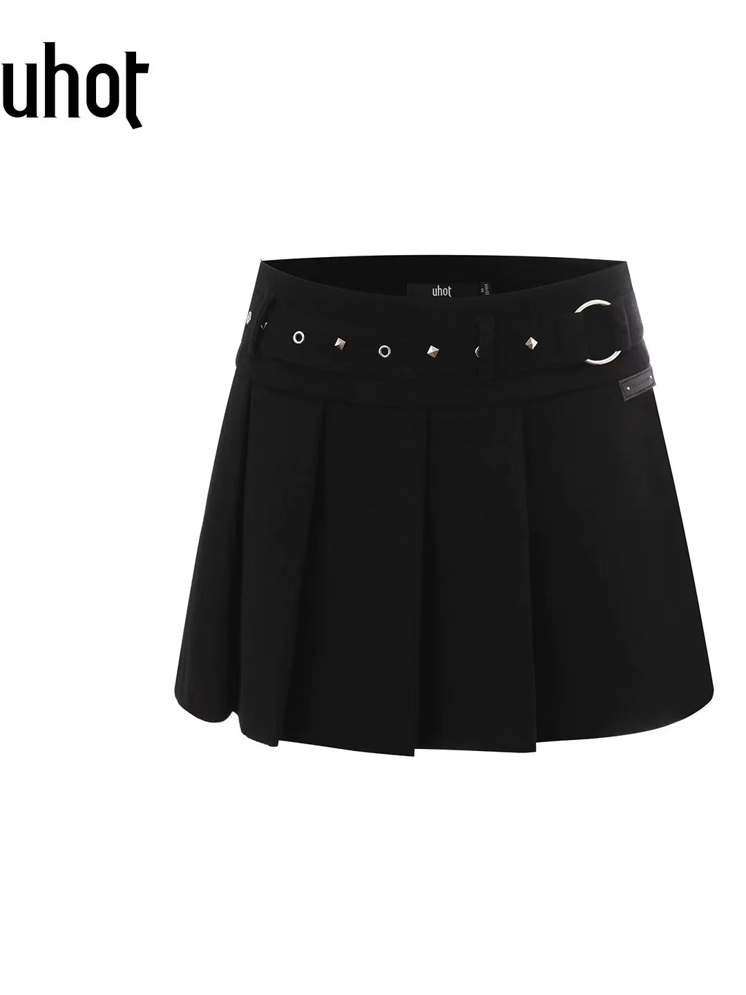 uhot 25FW 羊毛混纺短款时尚百褶裙(no退，支持换款换码)
