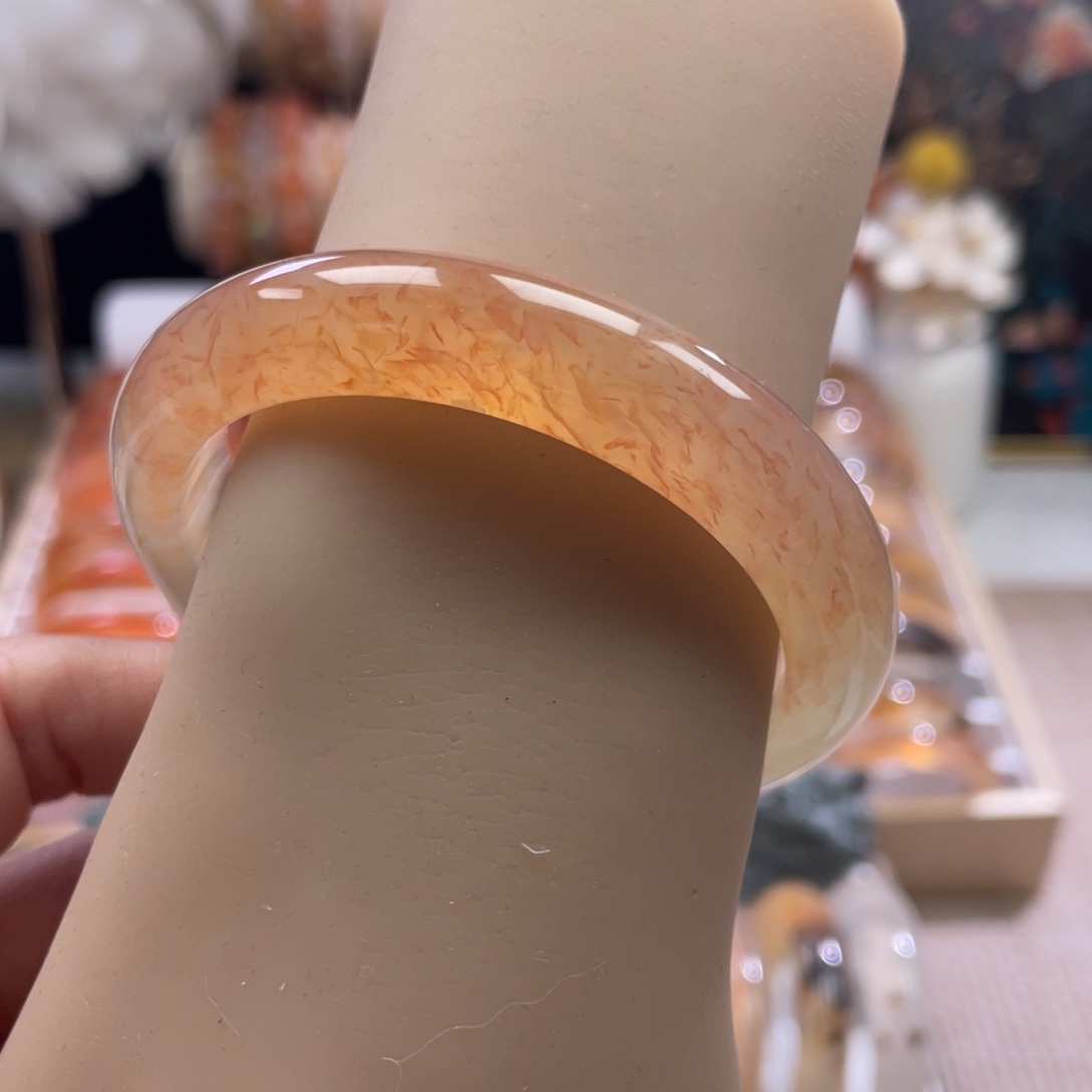 玛瑙/玉髓未镶嵌手镯54.6mm