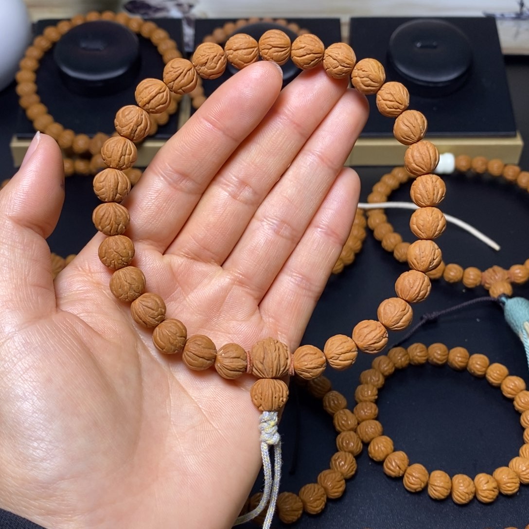 胖****手串桃核秦岭文玩桃核手持