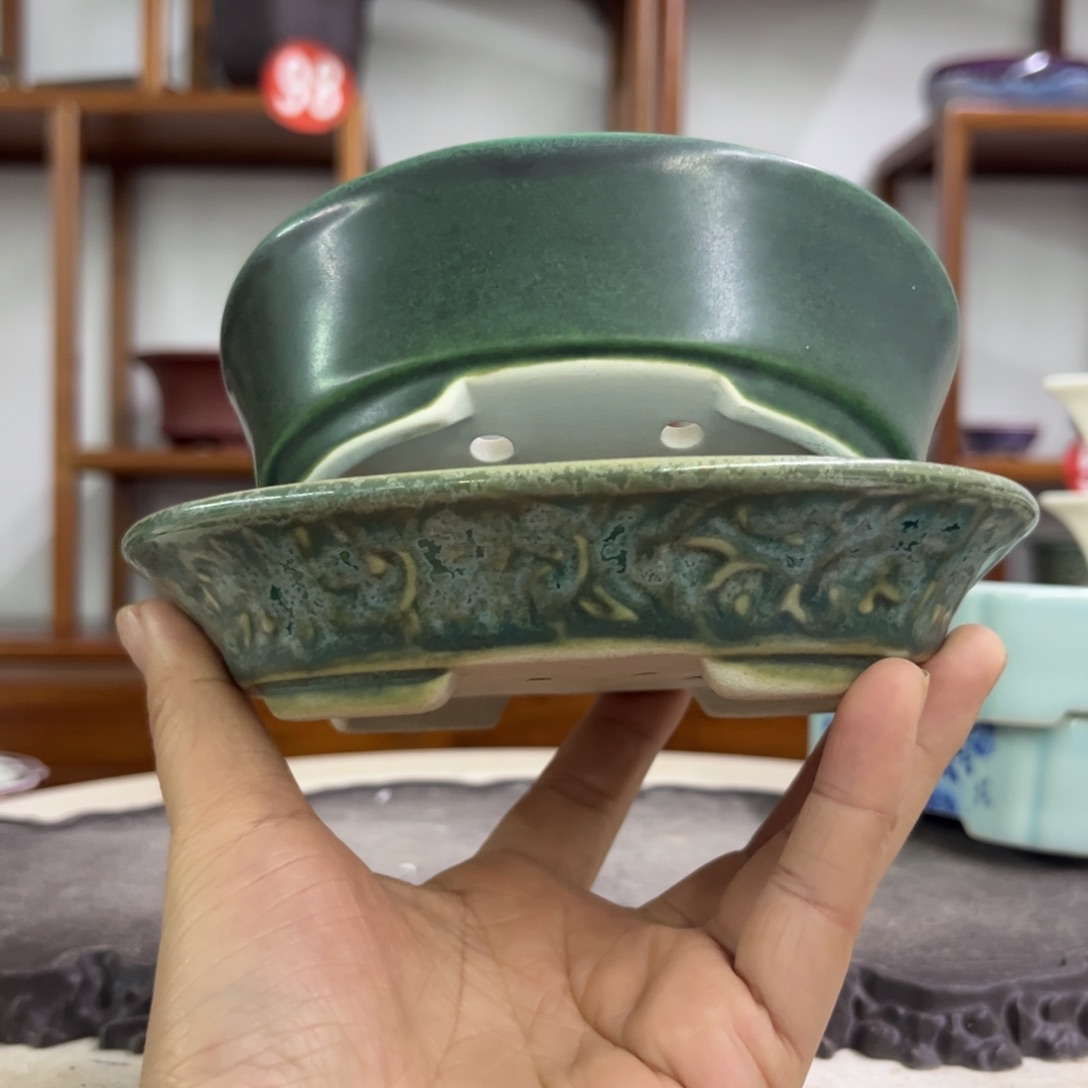 紫砂花盆淘**宝瑕疵2。。。。