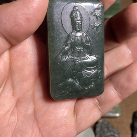 和田玉未镶嵌挂件