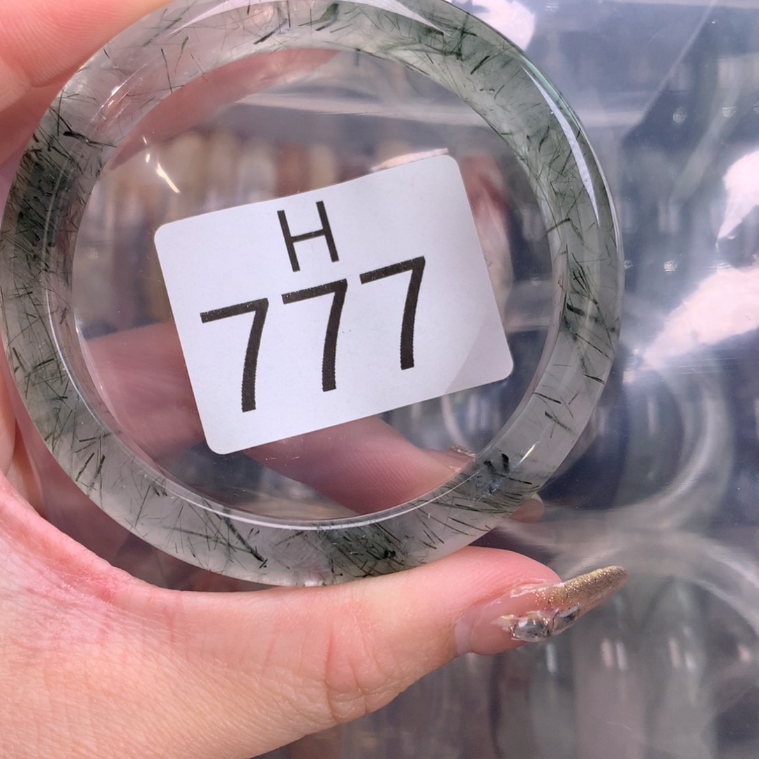 水晶手镯未镶嵌油*仔手镯777-59