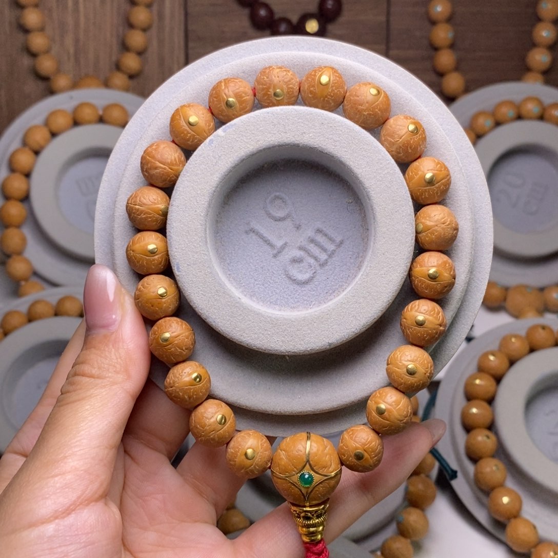 超****凤眼菩提手串11铜钉手串