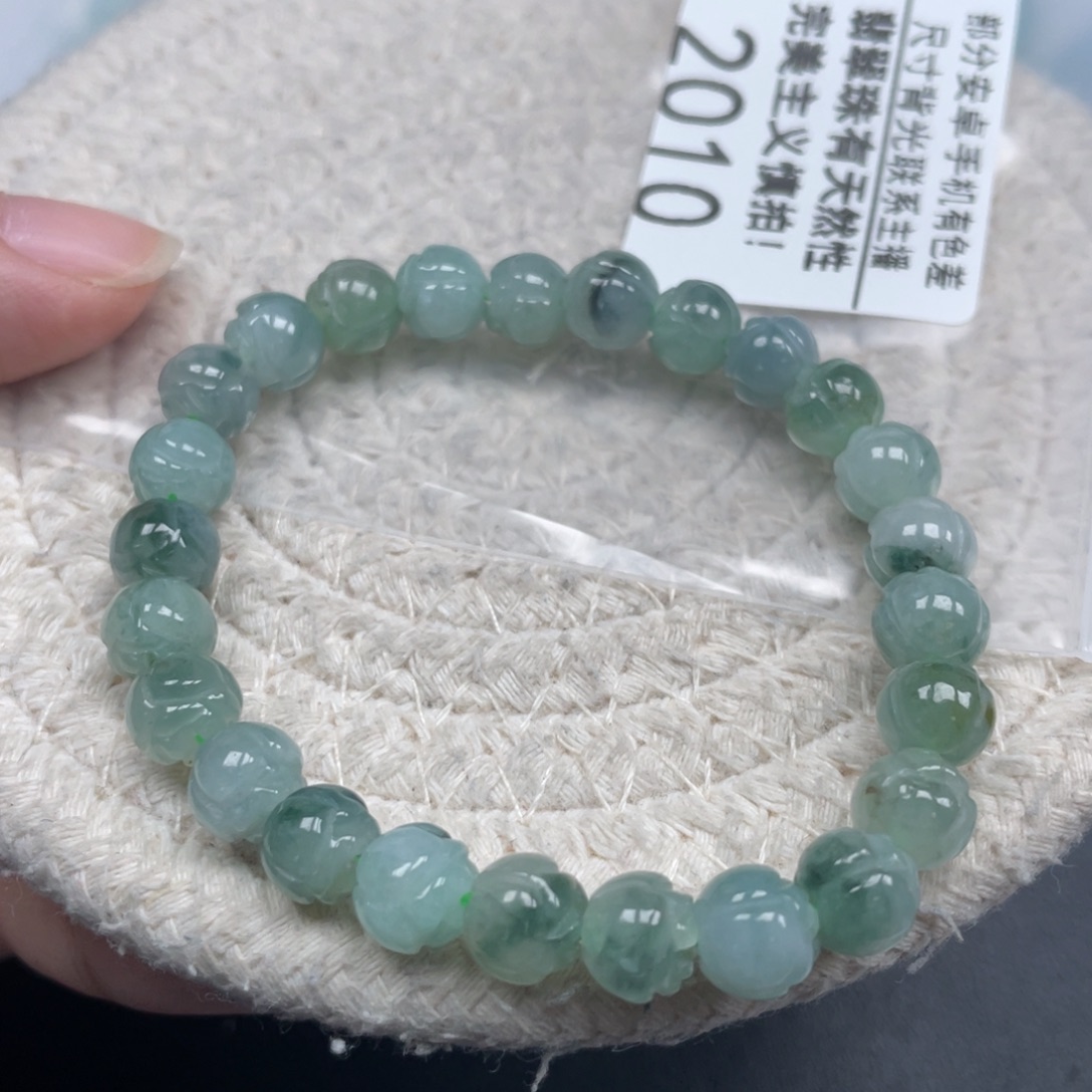 翡翠未镶嵌手链天然A货缅甸翡翠7.8