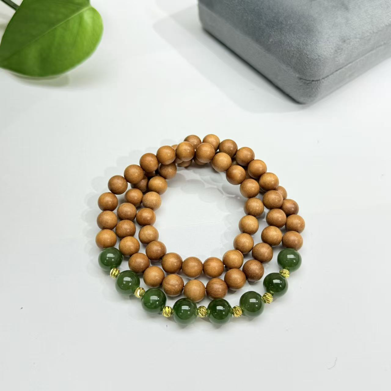 天然和田玉多圈手串设计款百搭饰品