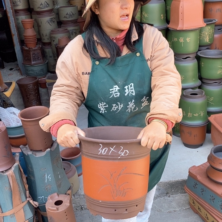 紫砂花盆紫砂花盆