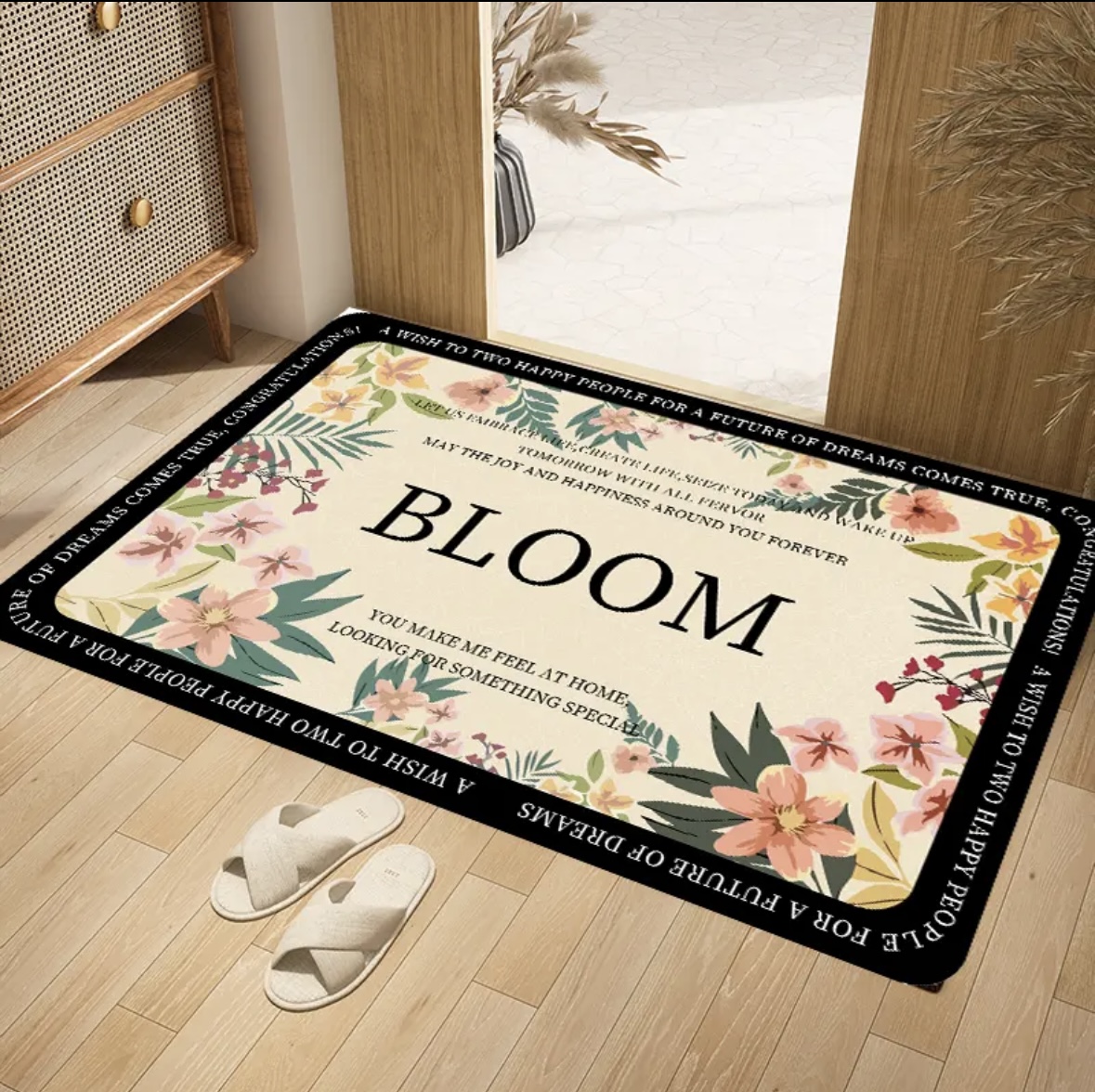 Z221-【80*120cm】硅藻泥新款北欧小清新浴室防滑吸水蹭脚垫