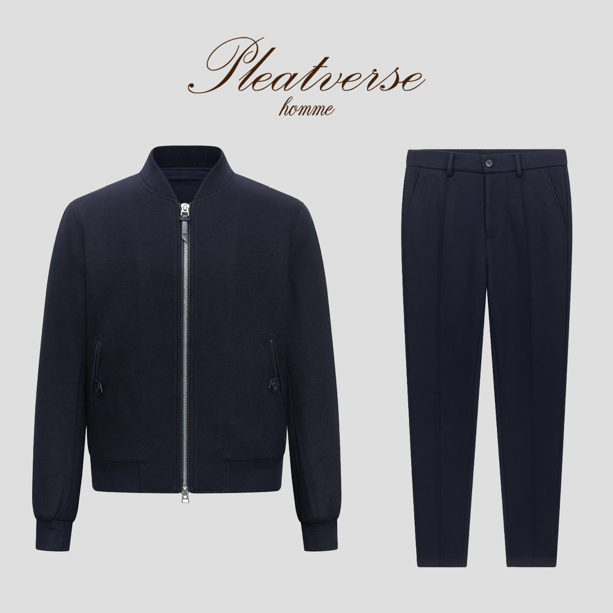 PLEATVERSE HOMME-32500休闲行政夹克套装男士商务